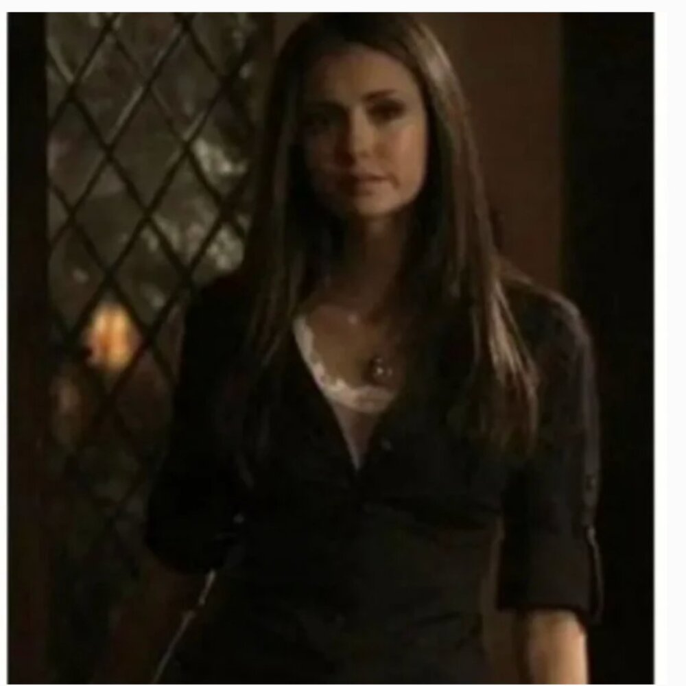 ASO Vampire Diaries Express Military Button Down Shirt as seen worn by Elena G.